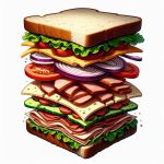 Breakaway Image of a Sandwich
