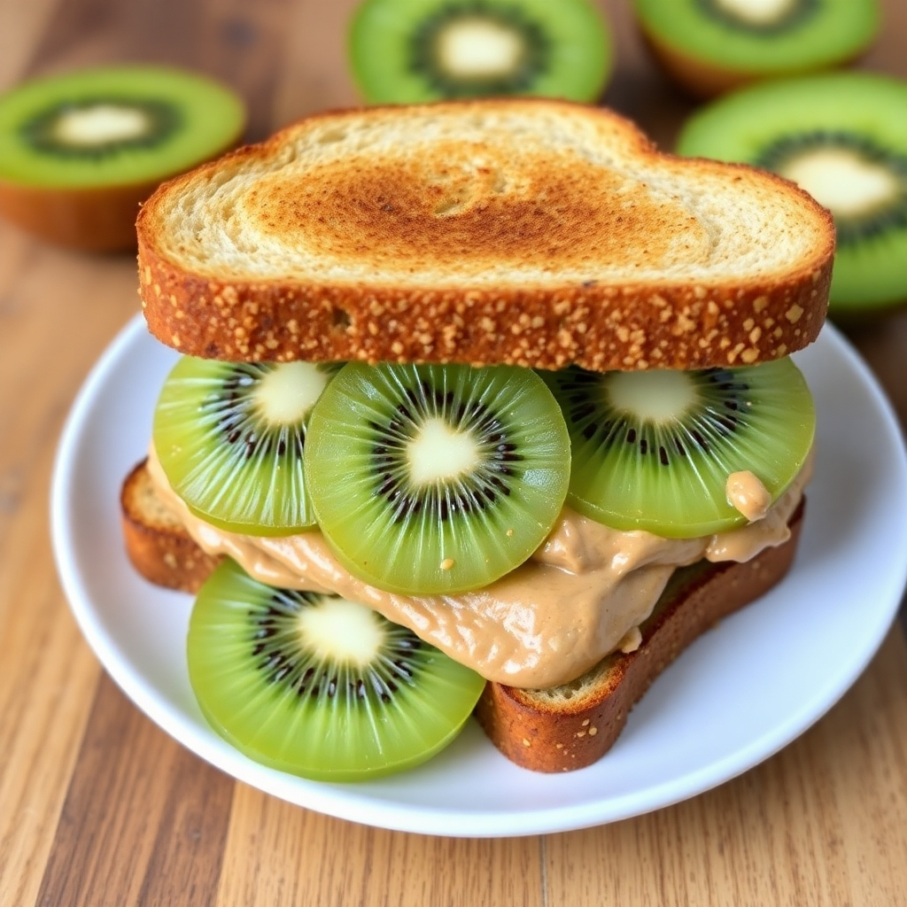 Kiwi and Nut Butter Sandwich Kiwi and Nut Butter Sandwich