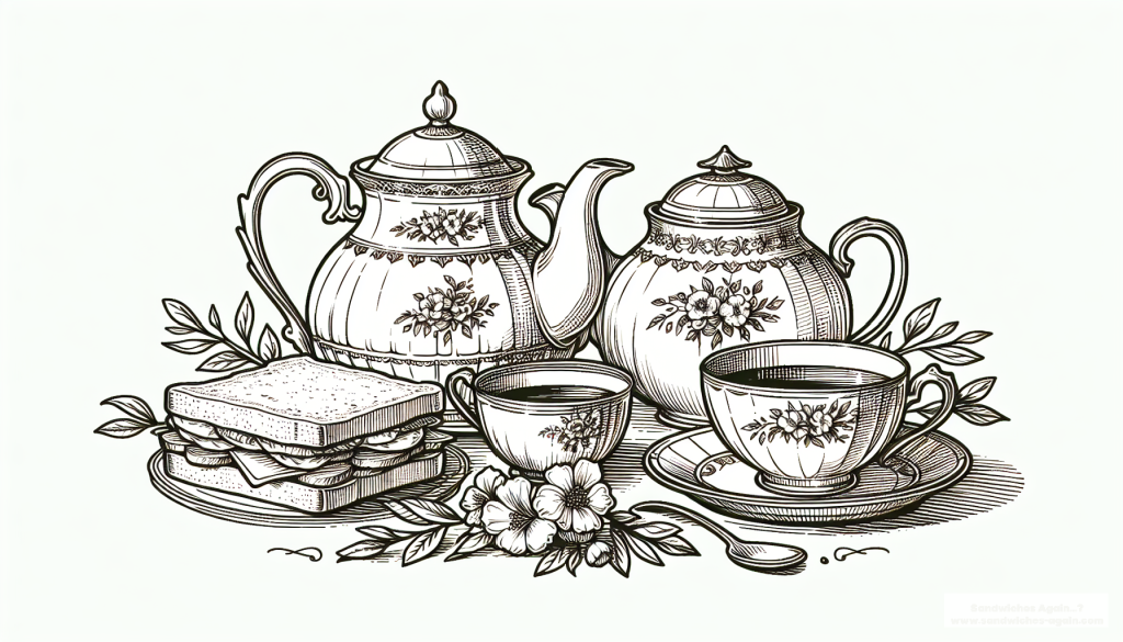 Tea Set w Sandwich