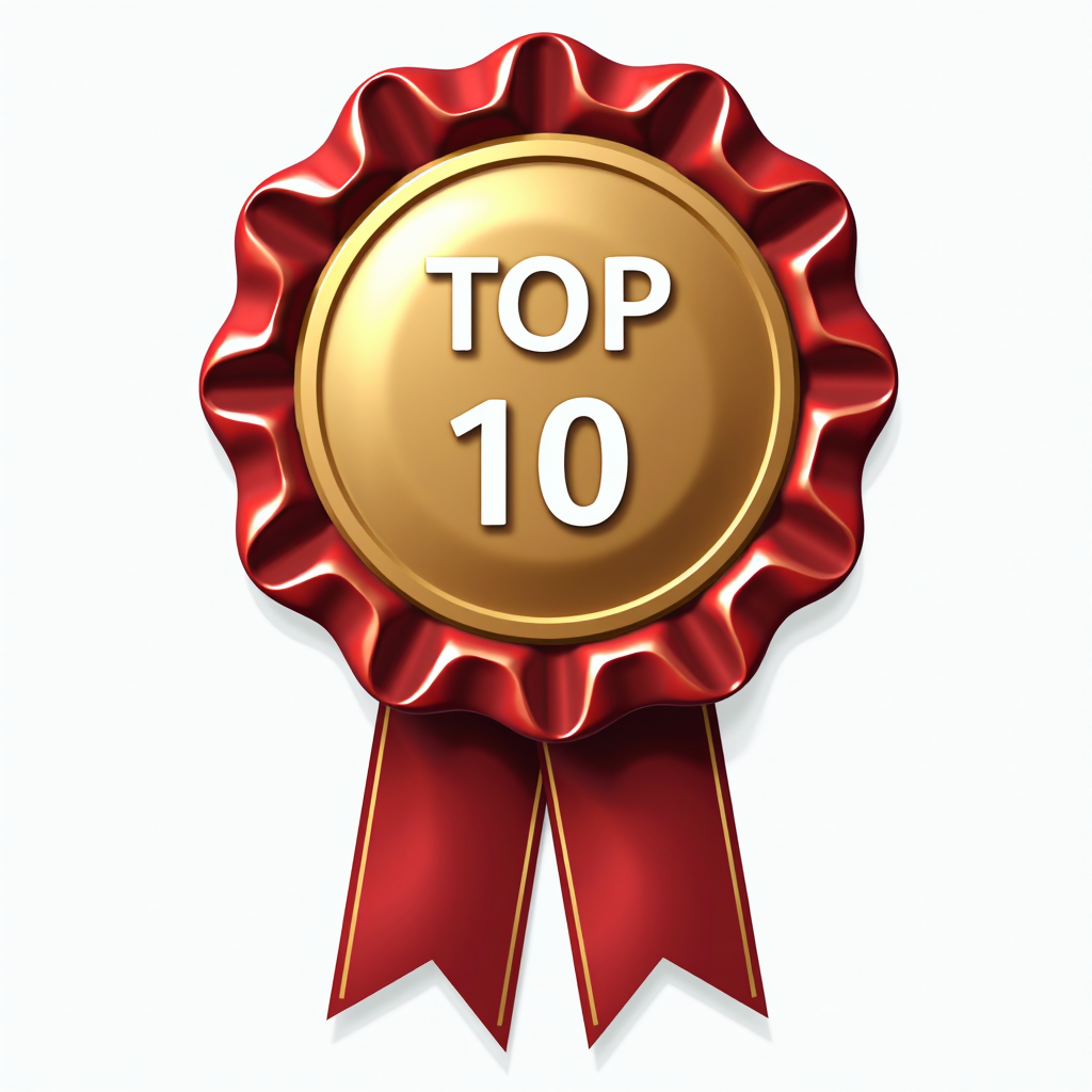 Top Ten Award Ribbon