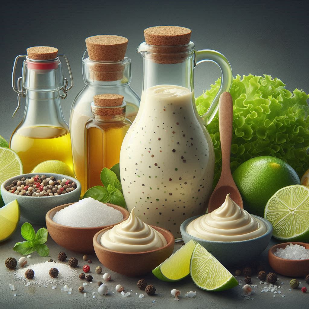 Vinagrette Mayo Lime Juice Salt and Pepper