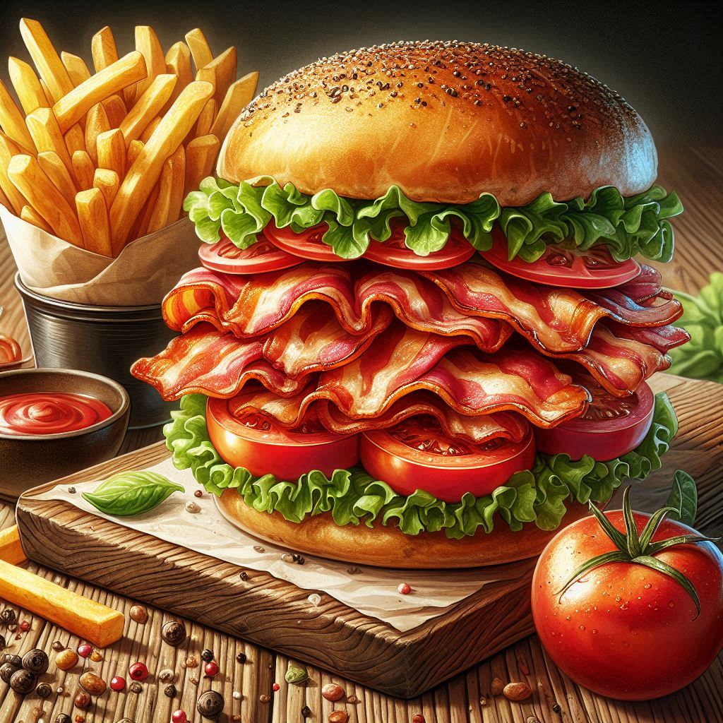 Bacon Sarnie Illustration