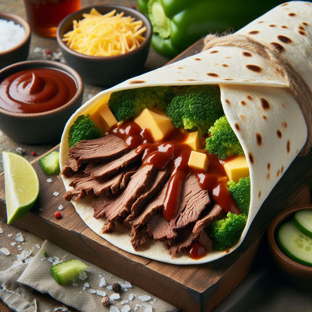 Barbecue Beef Wrap