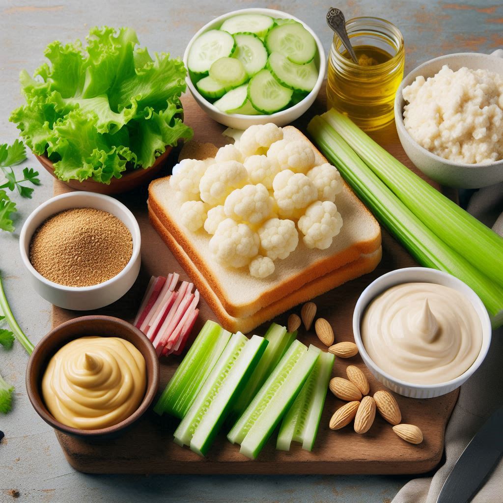 Cauliflower Toastie Ingredients