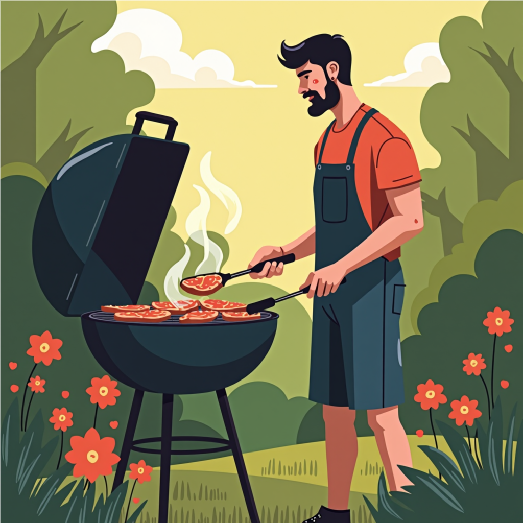 Grilling Outside in the Summer