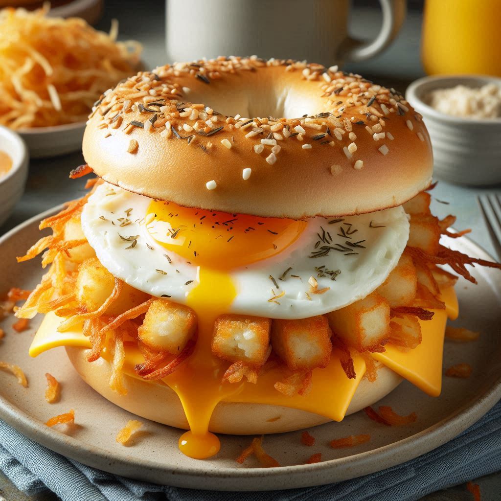 Hashbrown & Egg Bagel