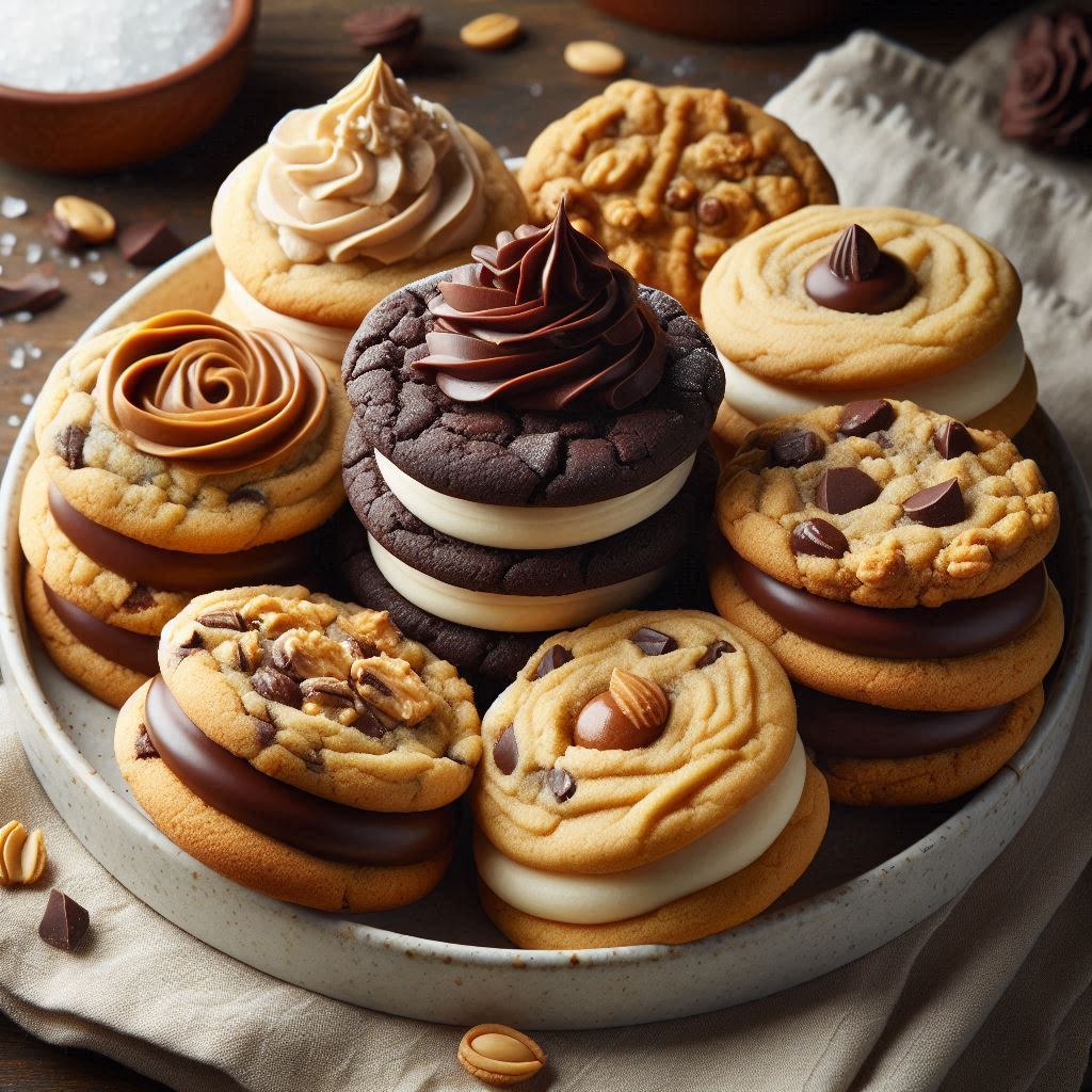 Plate of Sandwich Cookies