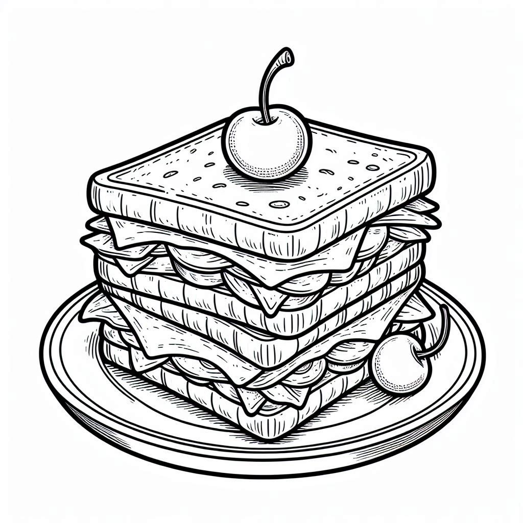 Coloring Book Sandwich