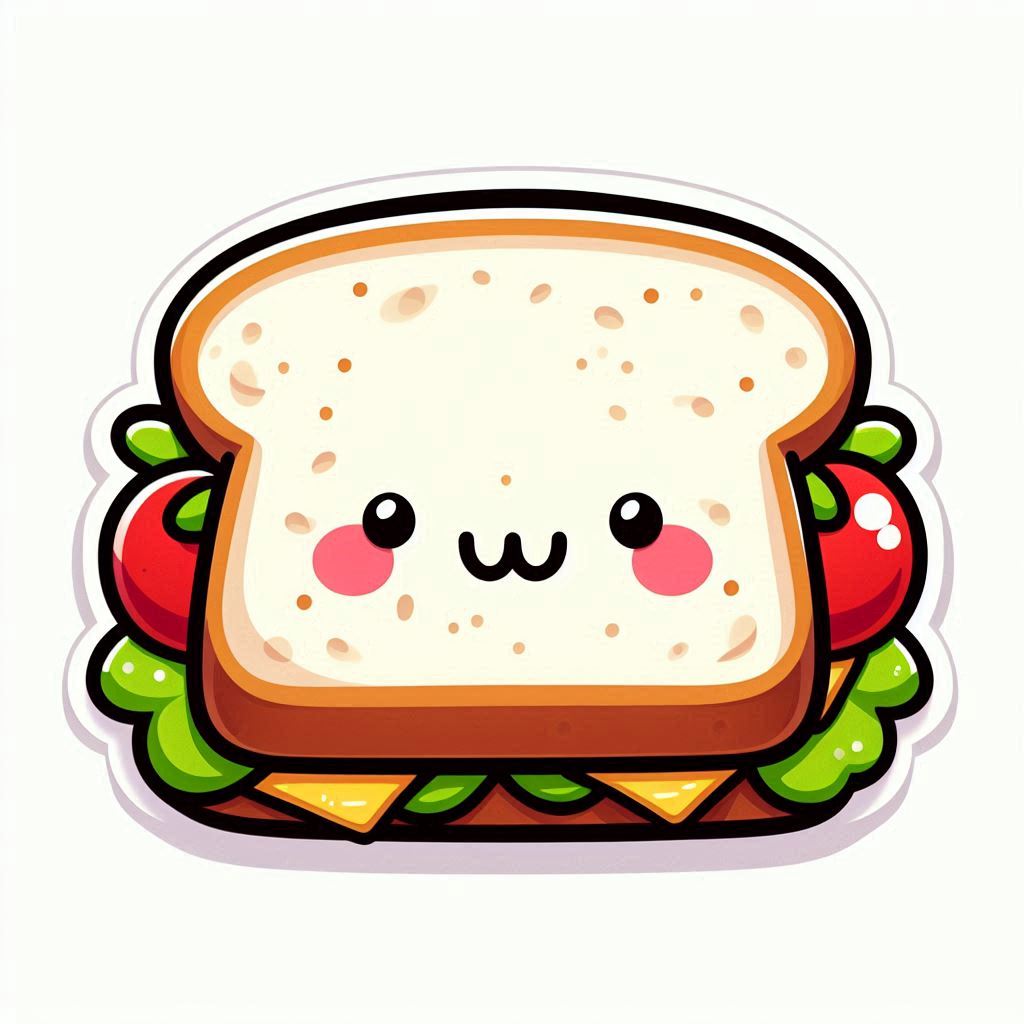 Sandwich Clipart Sticker