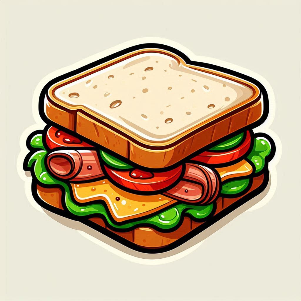 Sandwich Clipart Sticker
