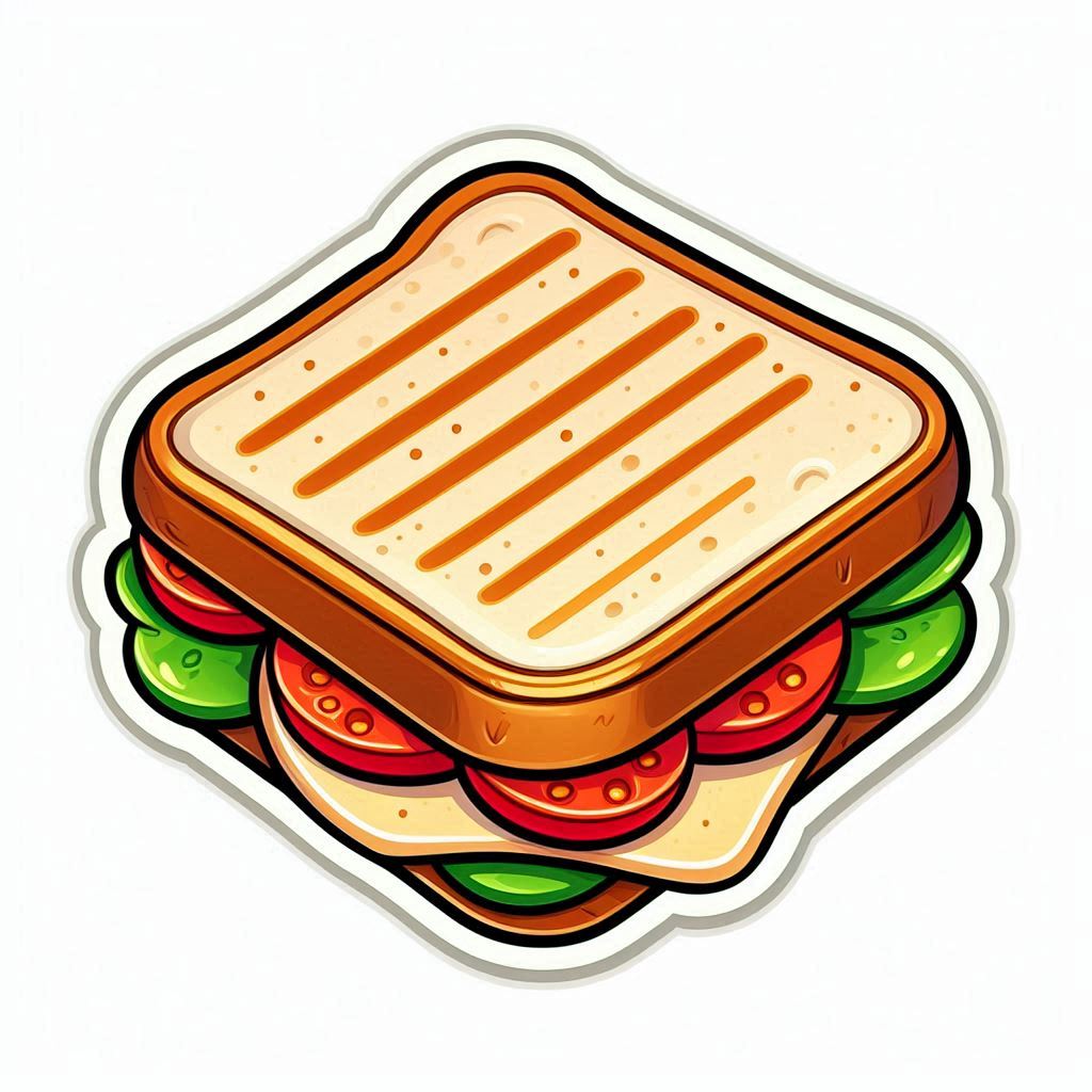 Sandwich Clipart Sticker